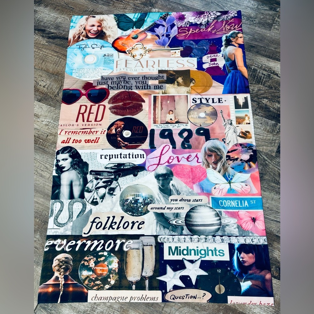 New in Package Taylor Swift Inspired - Swiftie Albums Oversized Towel - 32”x52”
